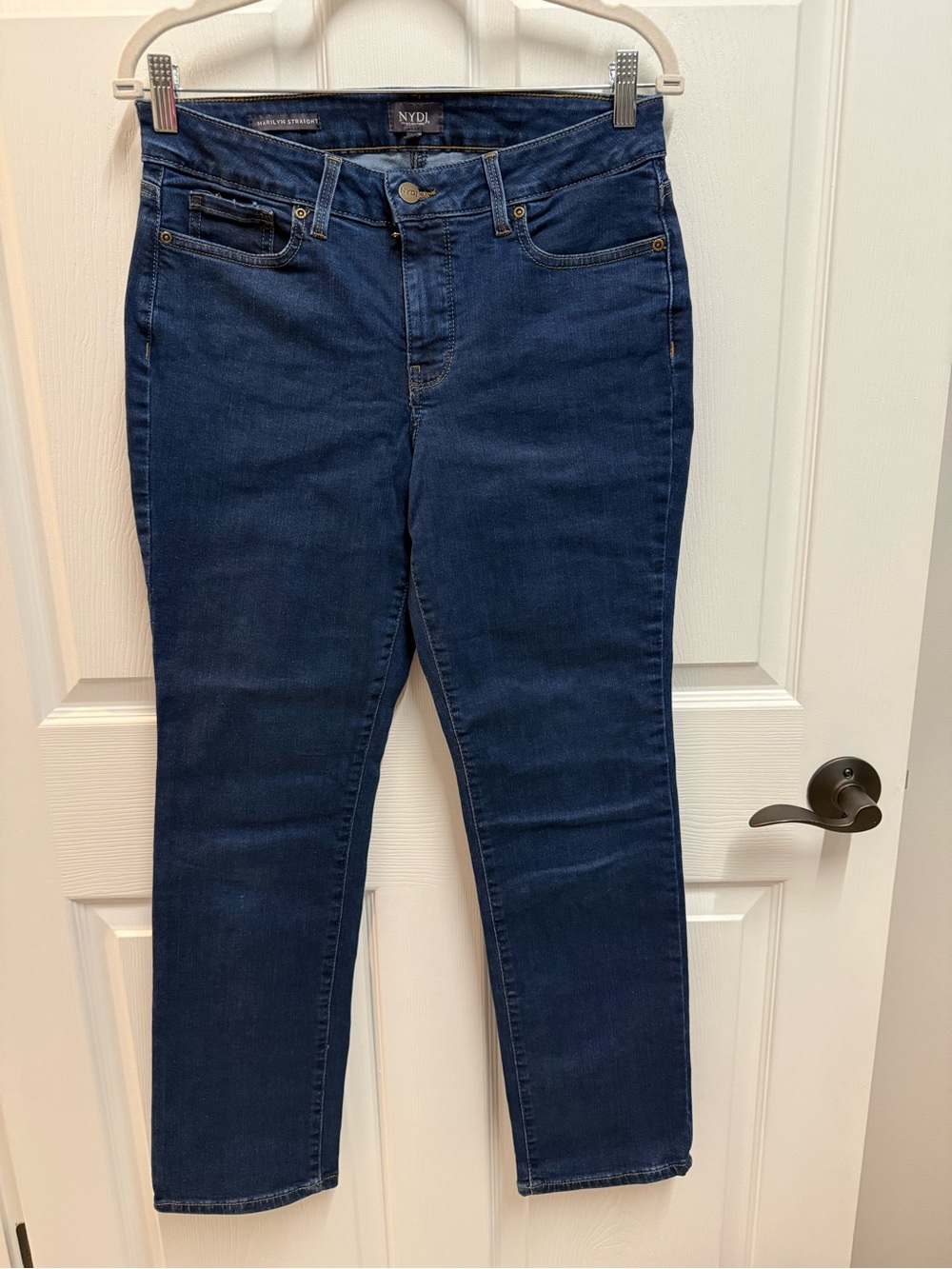 NYDJ Marilyn Straight Jeans. Size 10P